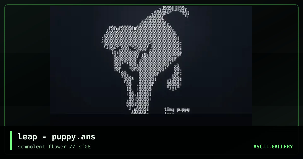 leap - puppy.ans, by leap, 2003