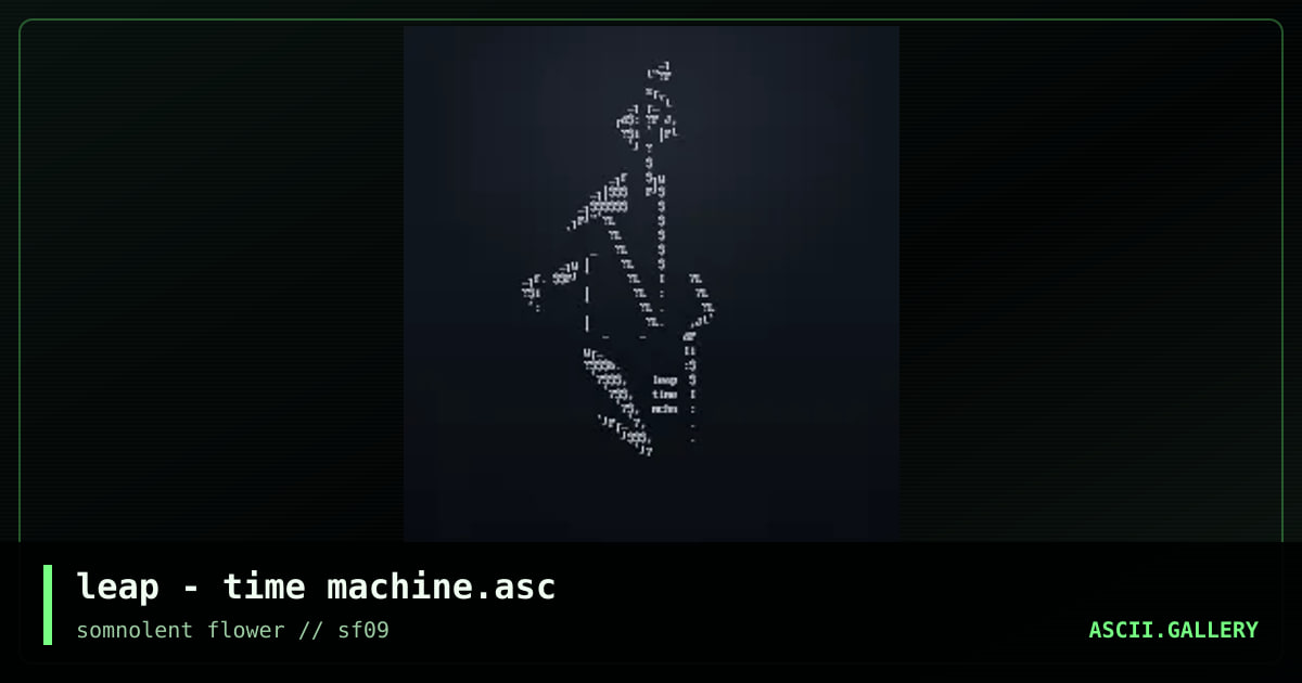 leap - time machine.asc, by leap, 2003