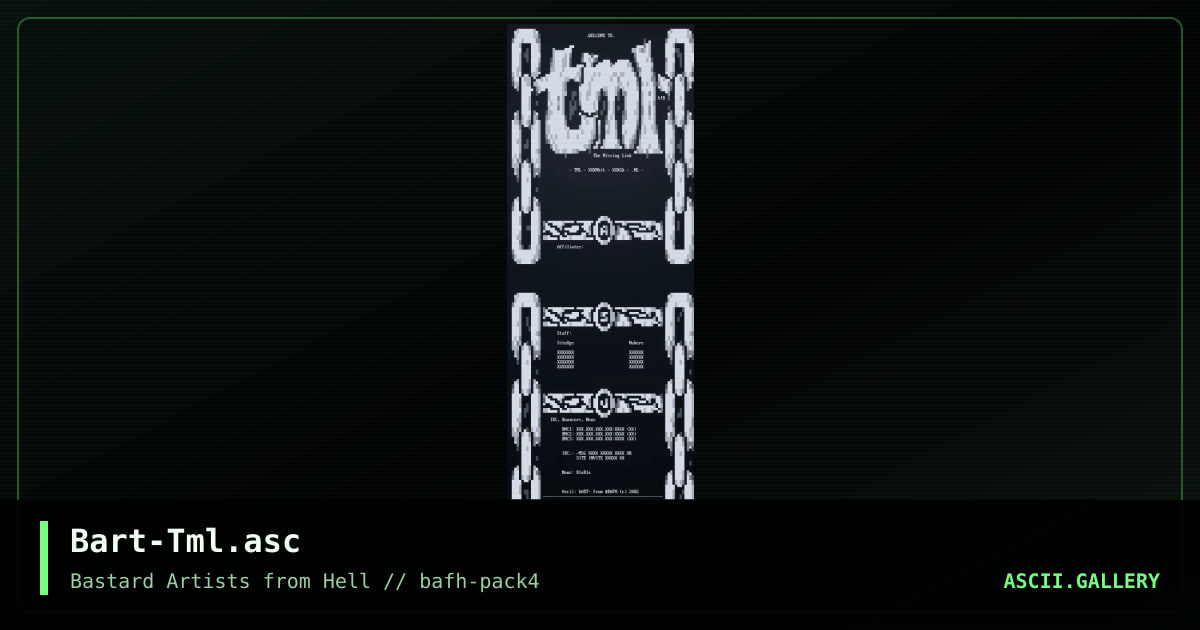 Bart-Tml.asc, by bart, 2002