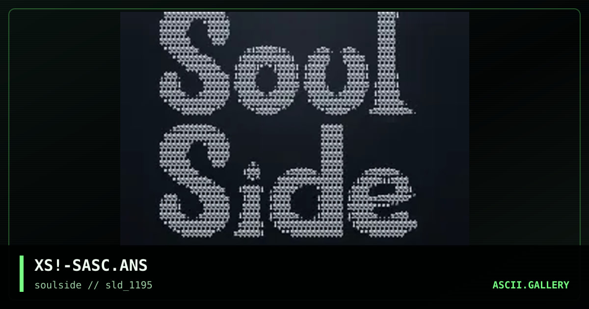 SoulSide Pure Art, by excess, 1995