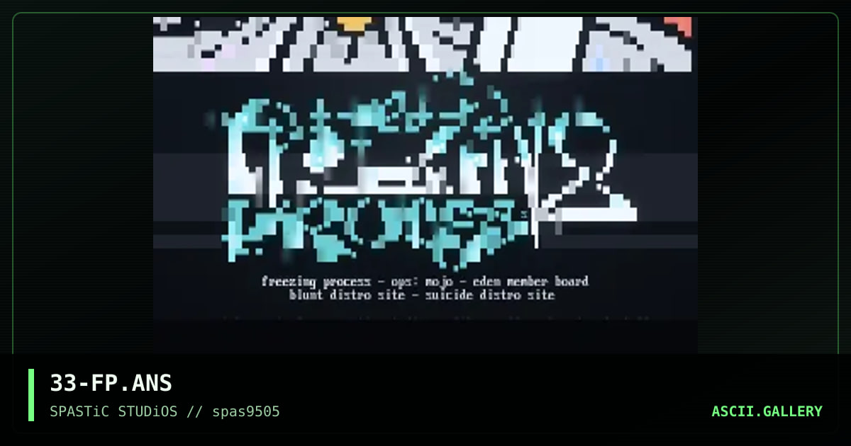 Freezing Process, by eerie, 1995
