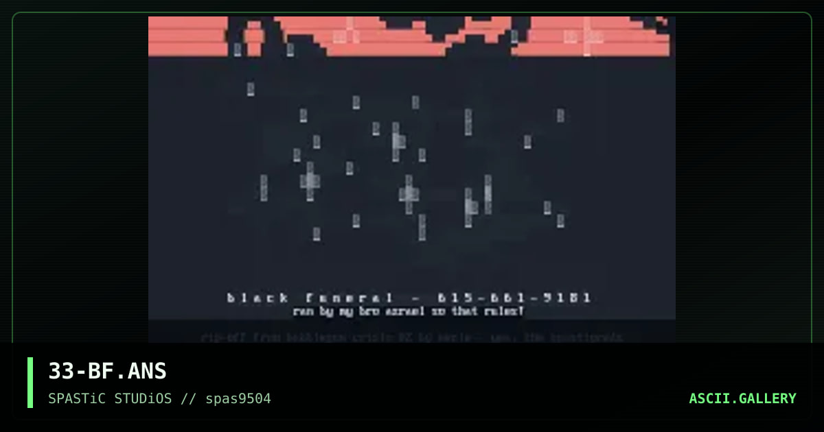 Black Funeral, by eerie, 1995