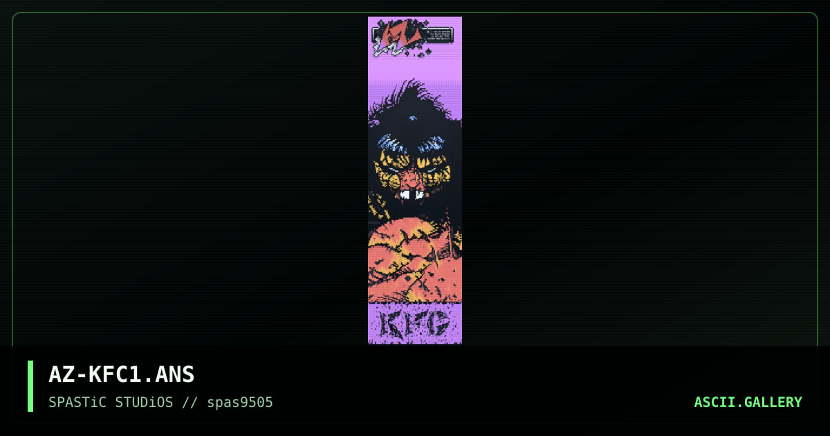 KFC!#?$, by azrael, 1995