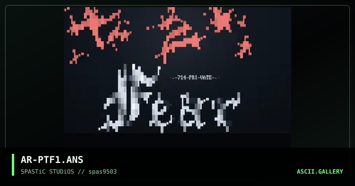Prelude To A Fear, by actraiser, 1995
