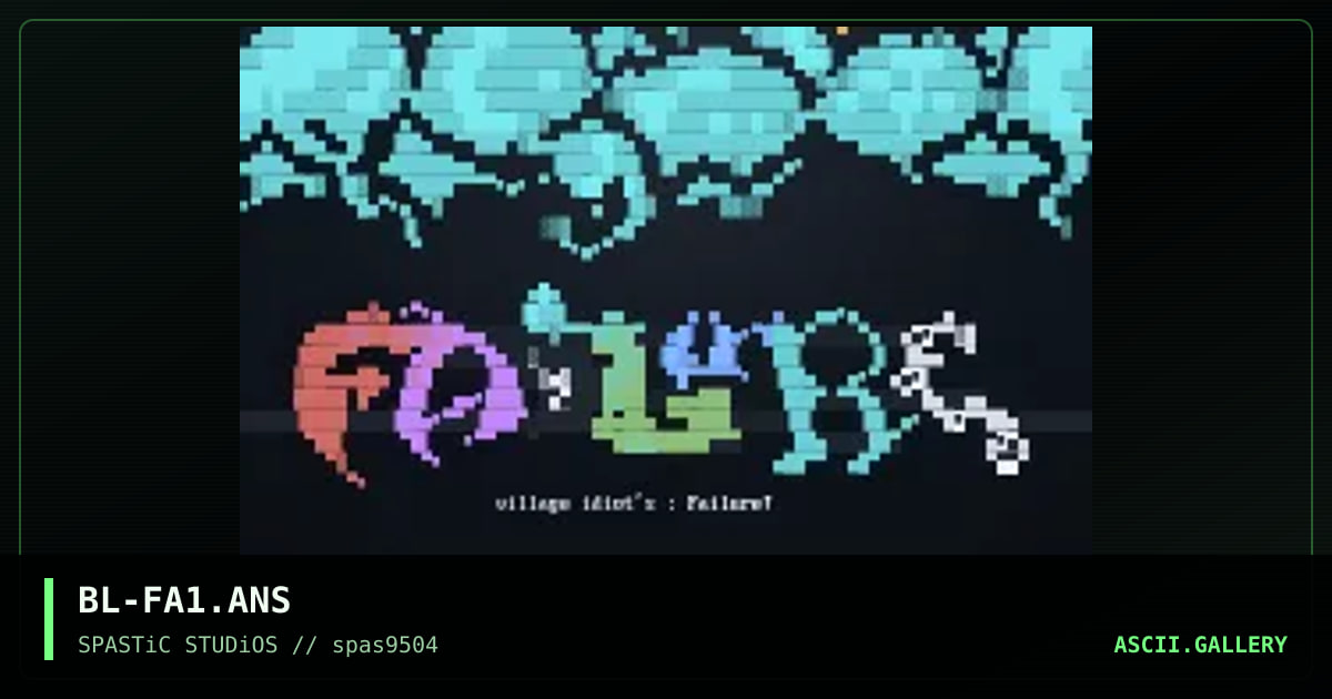 Failure!, by black lightning, 1995