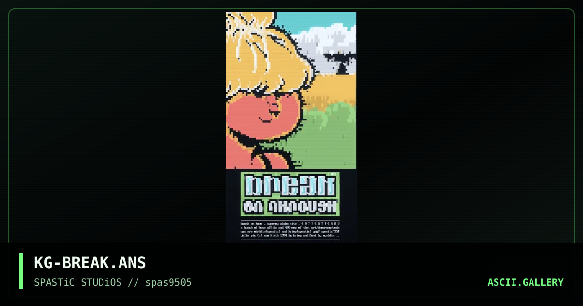 break on through, by krieg, 1995