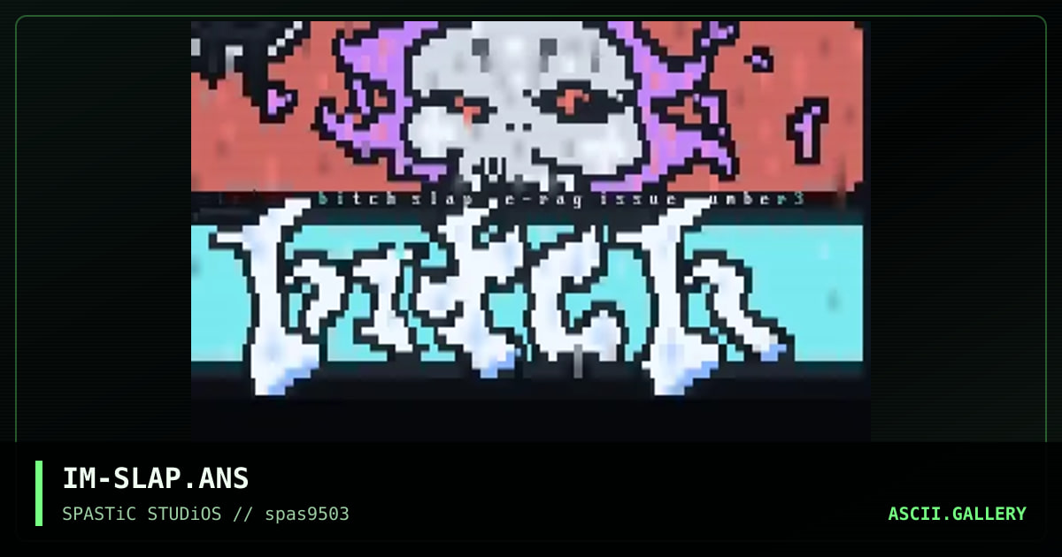 BiTCH SLaP Interface, by the image, 1995