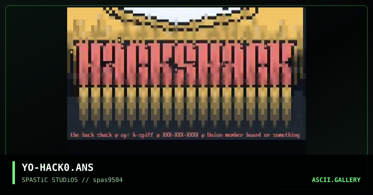The Hack Shack, by young, 1995