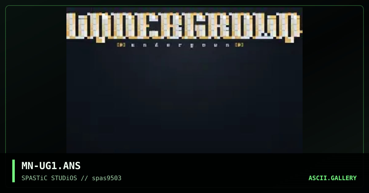 Undergrown, by myrddin, 1995