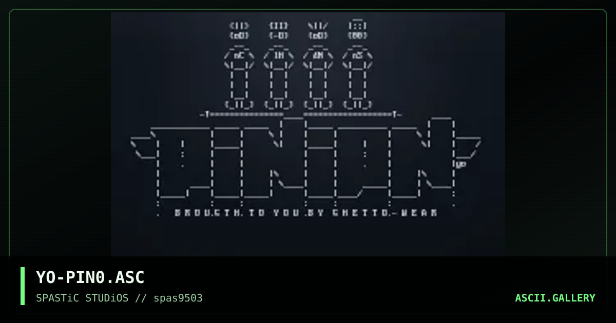 Pinion elite ascii, by young, 1995