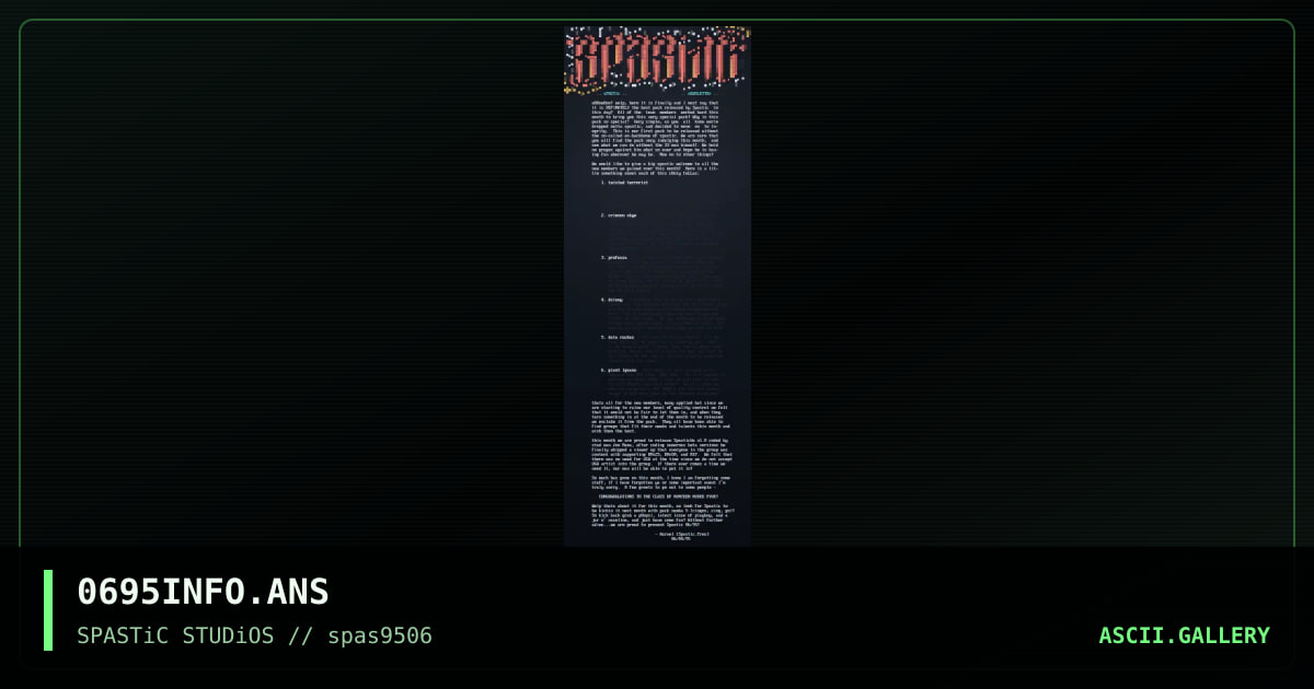 06/95 nEWSLETTEr 06/95, by spastic, 1995