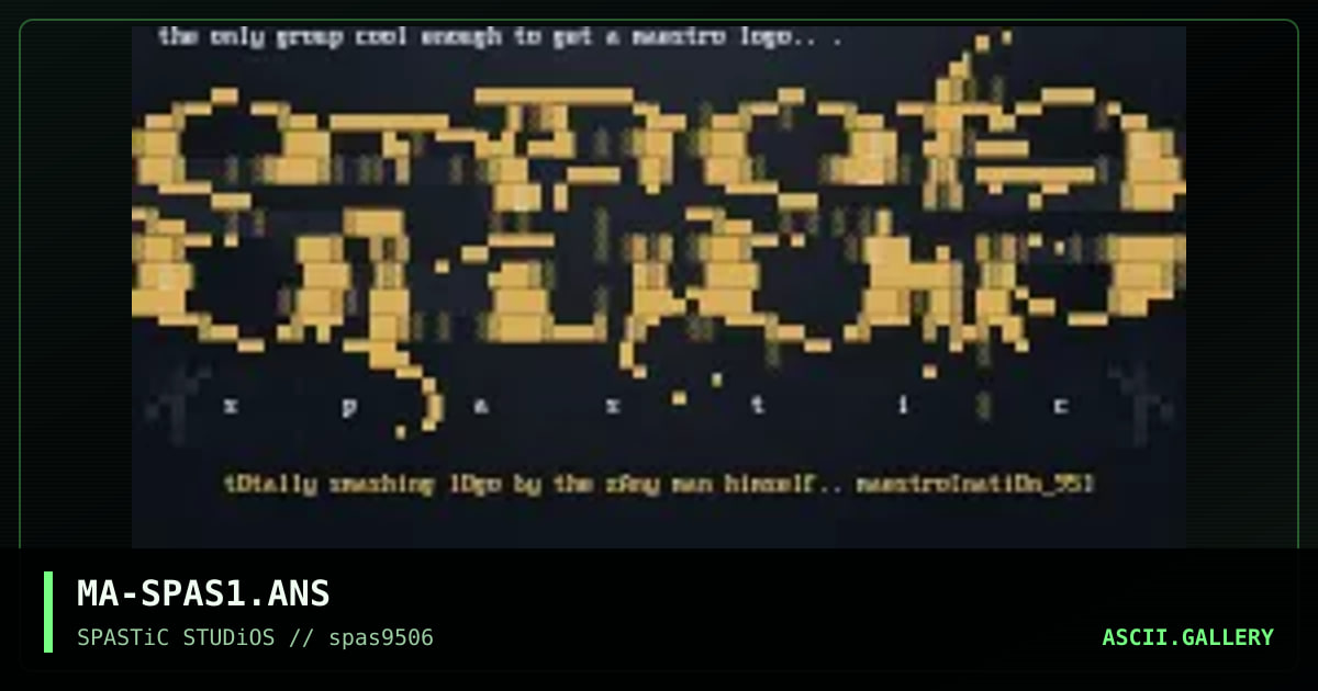 sP4stiq pOop'ifyeed bY mA_nAtiOn!, by maestro, 1995