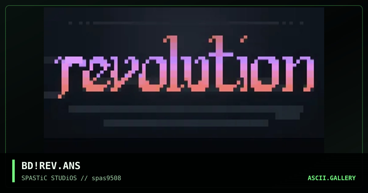 Revolution, by black death, 1995