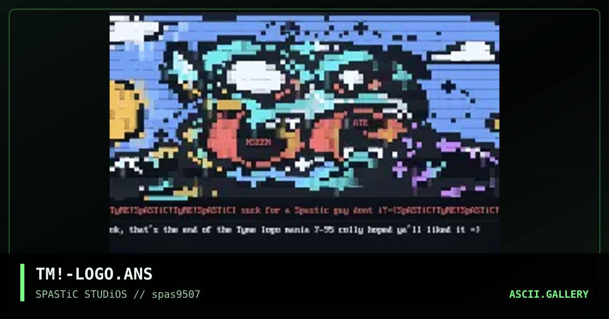 LoGO MaNiA!@#, by tyme, 1995