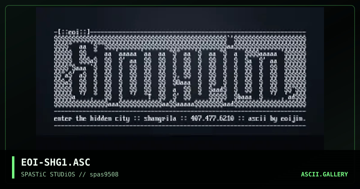shangrila ascii, by eojin, 1995