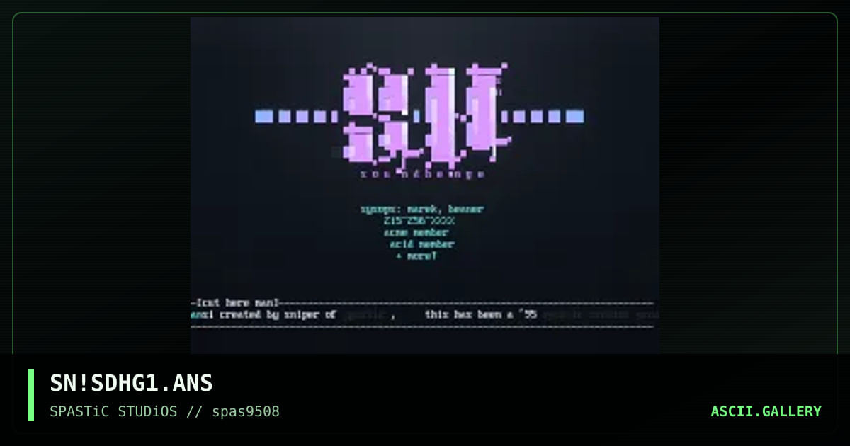 Soundhenge .aD., by sniper, 1995
