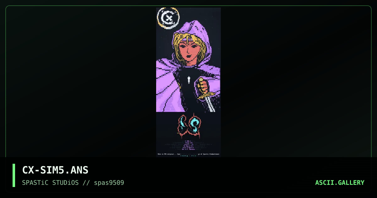 Simulacrum Promo #1, by ceryx, 1995