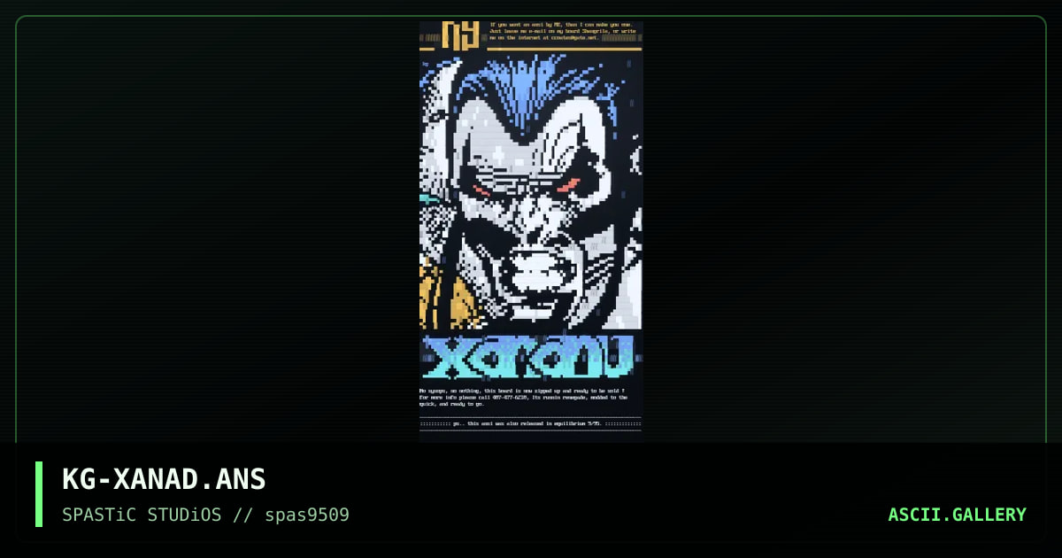 Xanadu!, by krieg, 1995