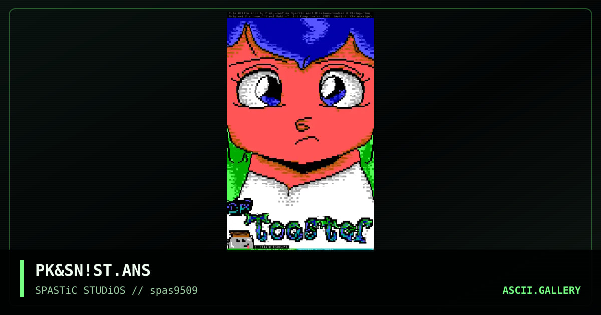 sarcastic toastah, by pinky, sniper, 1995