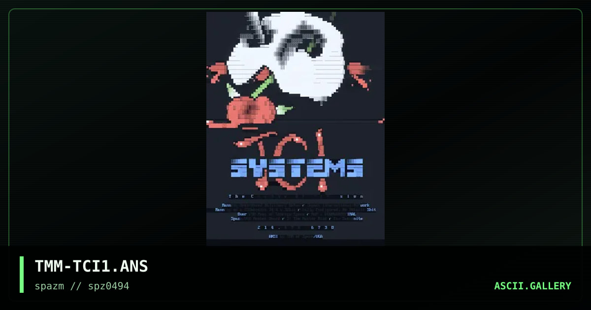 TMM-TCI1.ANS, by the master mind, 1994