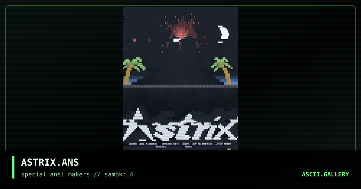 ASTRIX.ANS, by vega, 1994