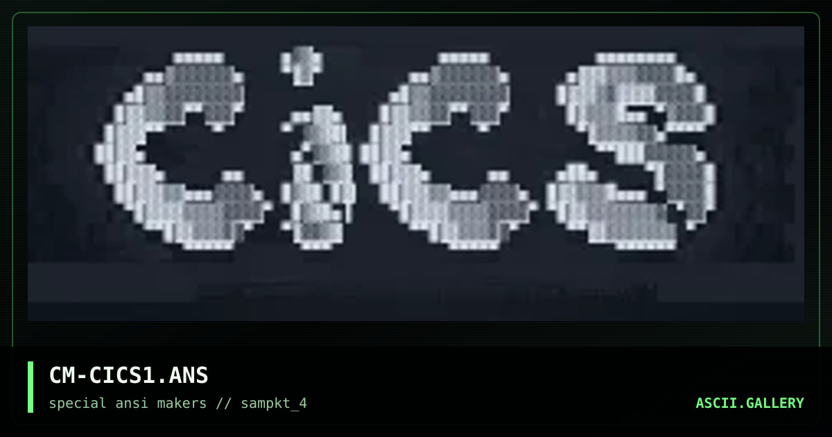 CM-CICS1.ANS, by cooly martziano, 1994