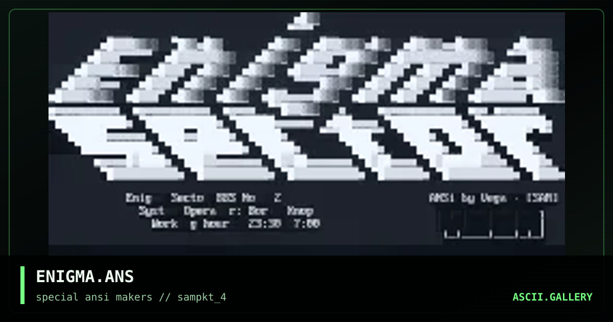 ENIGMA.ANS, by vega, 1994