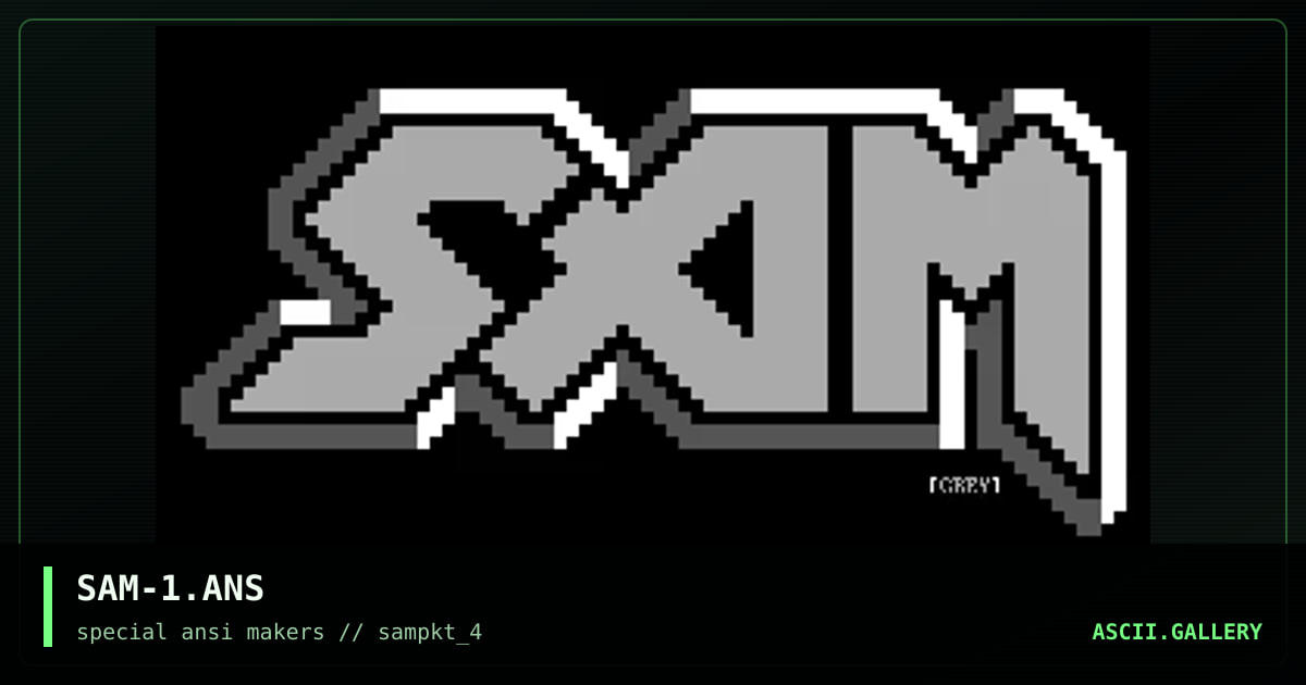 SAM-1.ANS, by grey, 1994