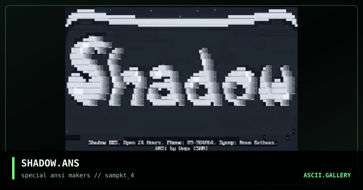 SHADOW.ANS, by vega, 1994