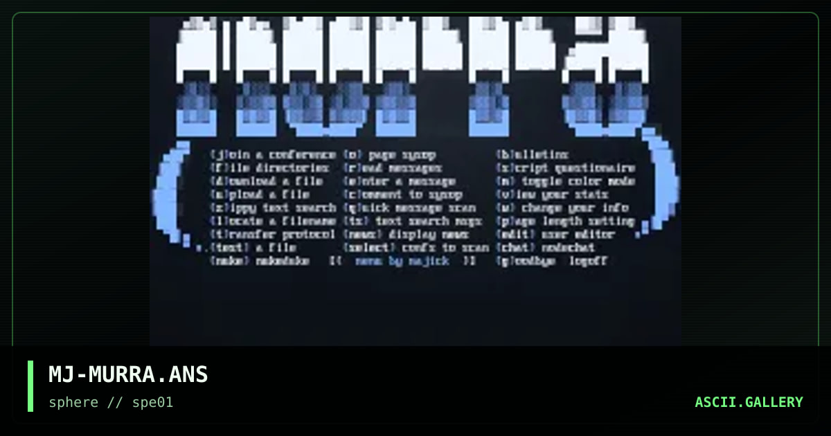 murra main menu, by majick, 1996