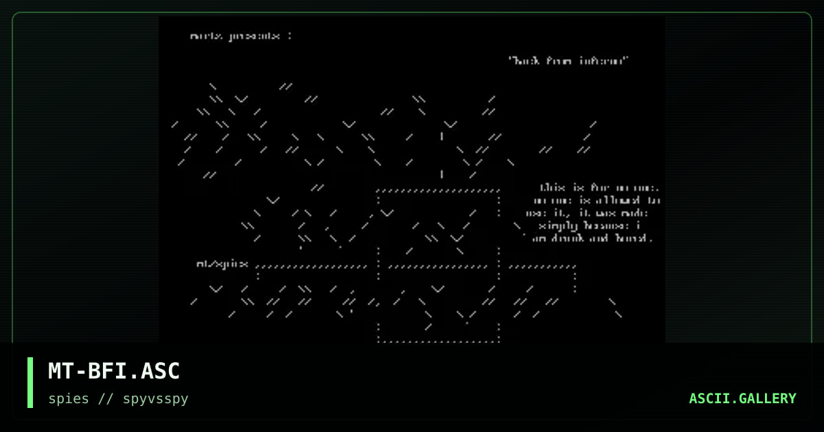 MT-BFI.ASC, by martz, 1997