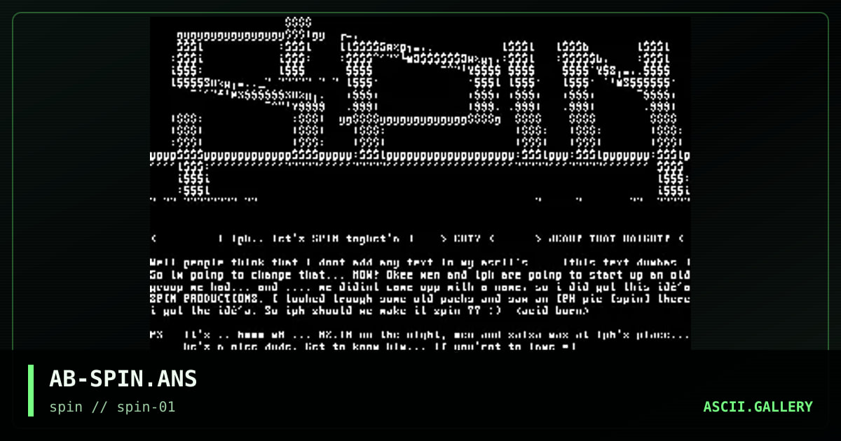 AB-SPIN.ANS, by acid burn, 1998
