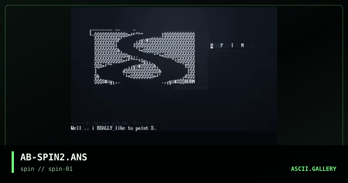 AB-SPIN2.ANS, by acid burn, 1998