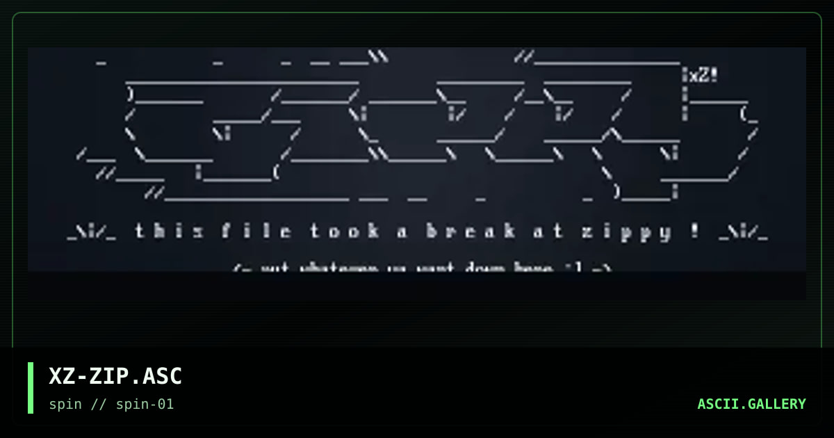 XZ-ZIP.ASC, by xzip, 1998