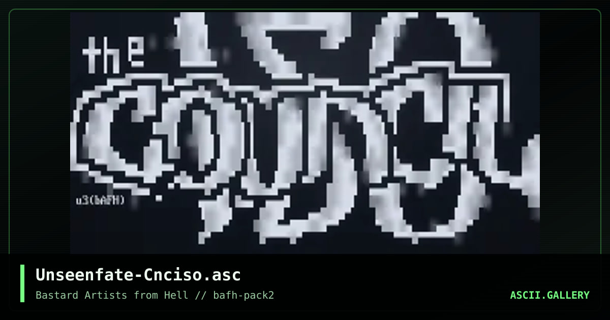 Unseenfate-Cnciso.asc, by unseen fate, 2001