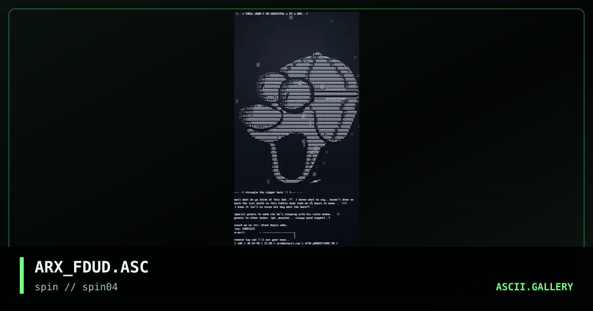 tHE fLYING dOODE, by arx, 1998