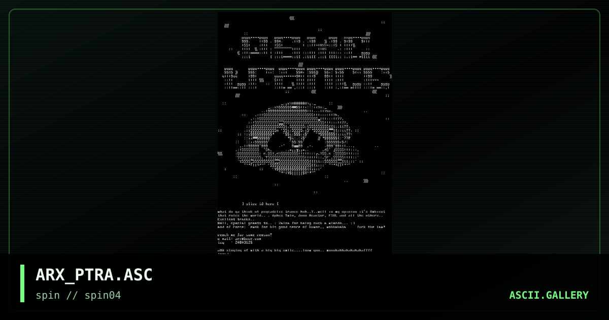 pSYC tRANCE.., by arx, 1998