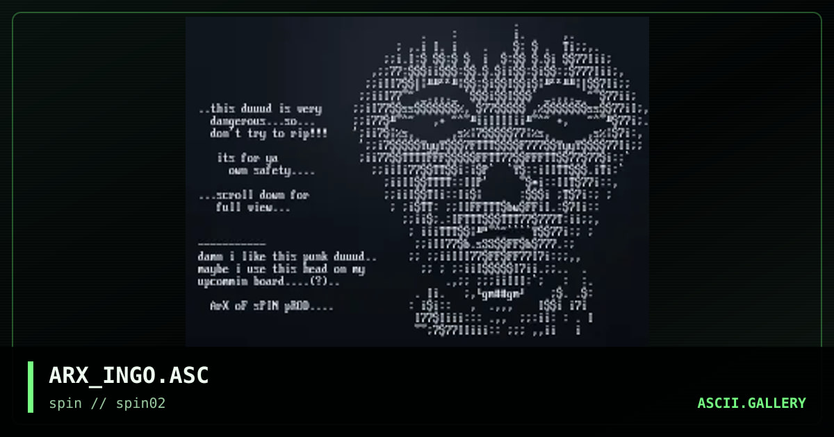 ARX_INGO.ASC, by arx, 1998