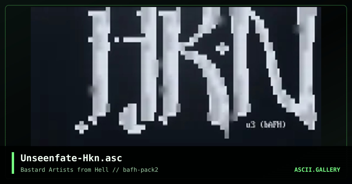 Unseenfate-Hkn.asc, by unseen fate, 2001