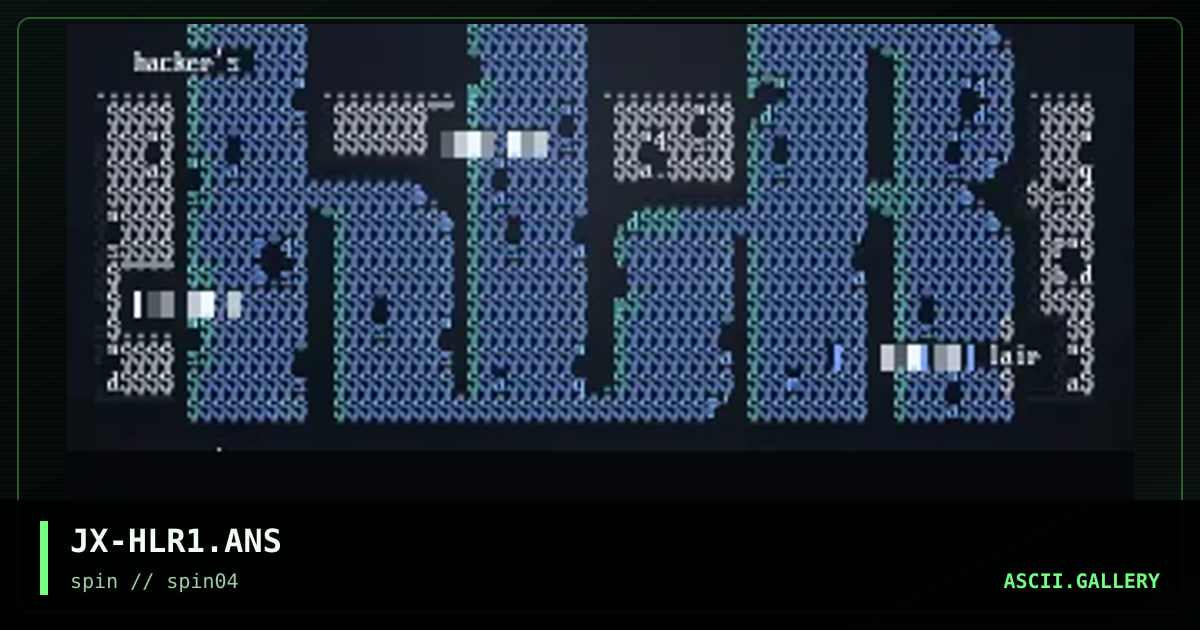hlr> hackers lair anskee, by jinx, 1998
