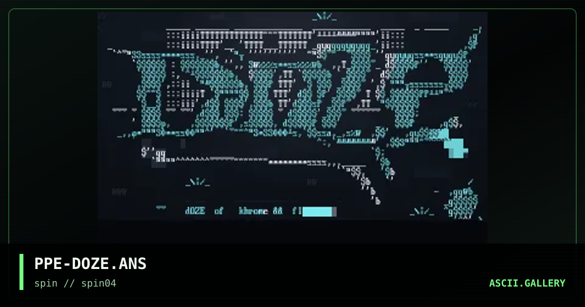 PPE-DOZE.ANS, by purplee, 1998