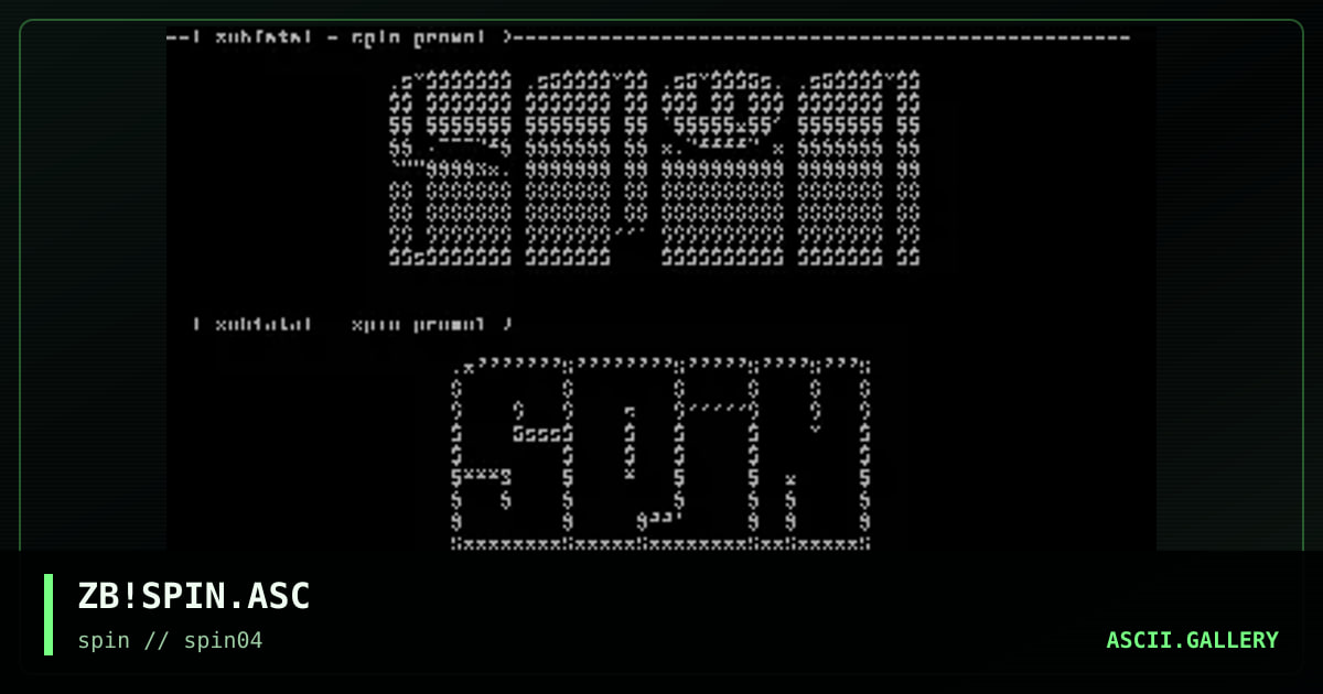 ZB!SPIN.ASC, by zubfatal, 1998