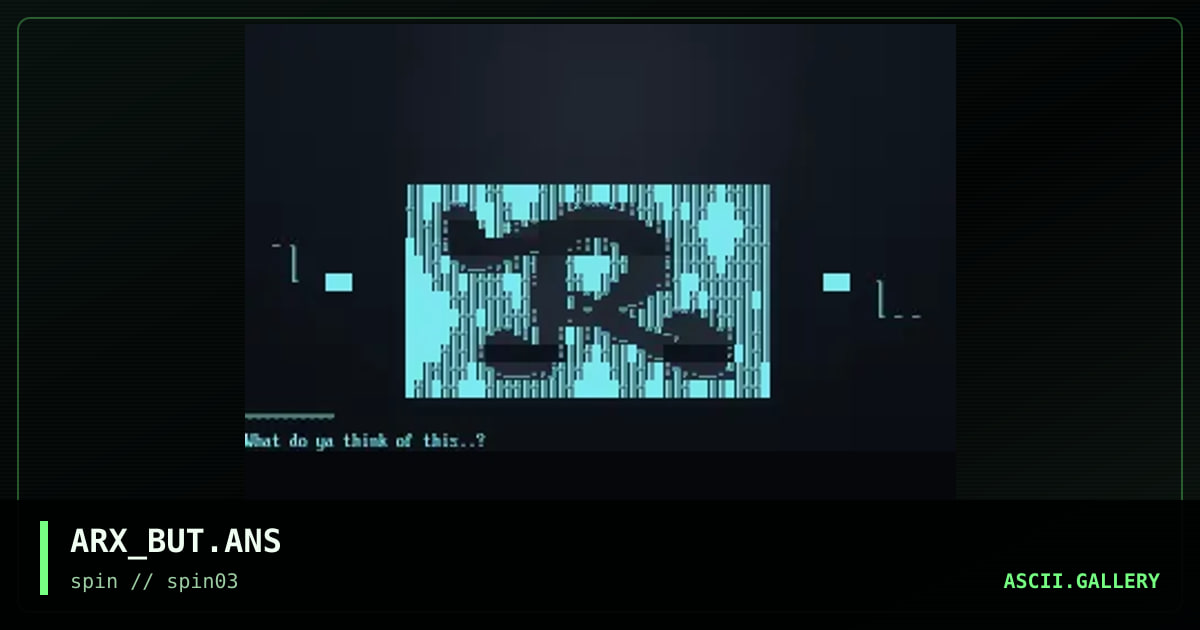ARX_BUT.ANS, by arx, 1998
