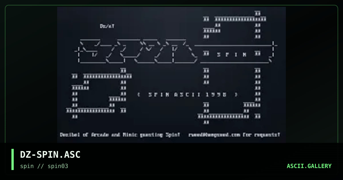 DZ-SPIN.ASC, by dezibel, 1998