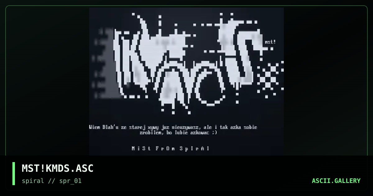 MST!KMDS.ASC, by mist, 2001