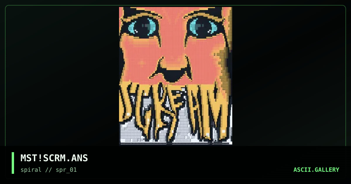 MST!SCRM.ANS, by mist, 2001