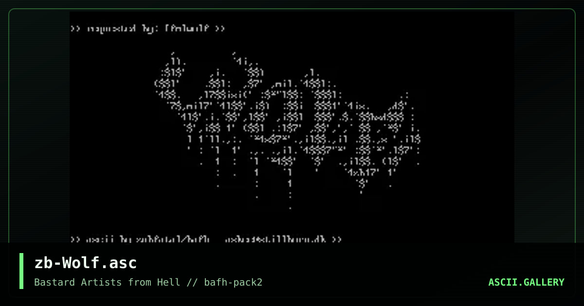 zb-Wolf.asc, by zubfatal, 2001