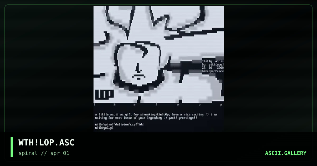 WTH!LOP.ASC, by with, 2001