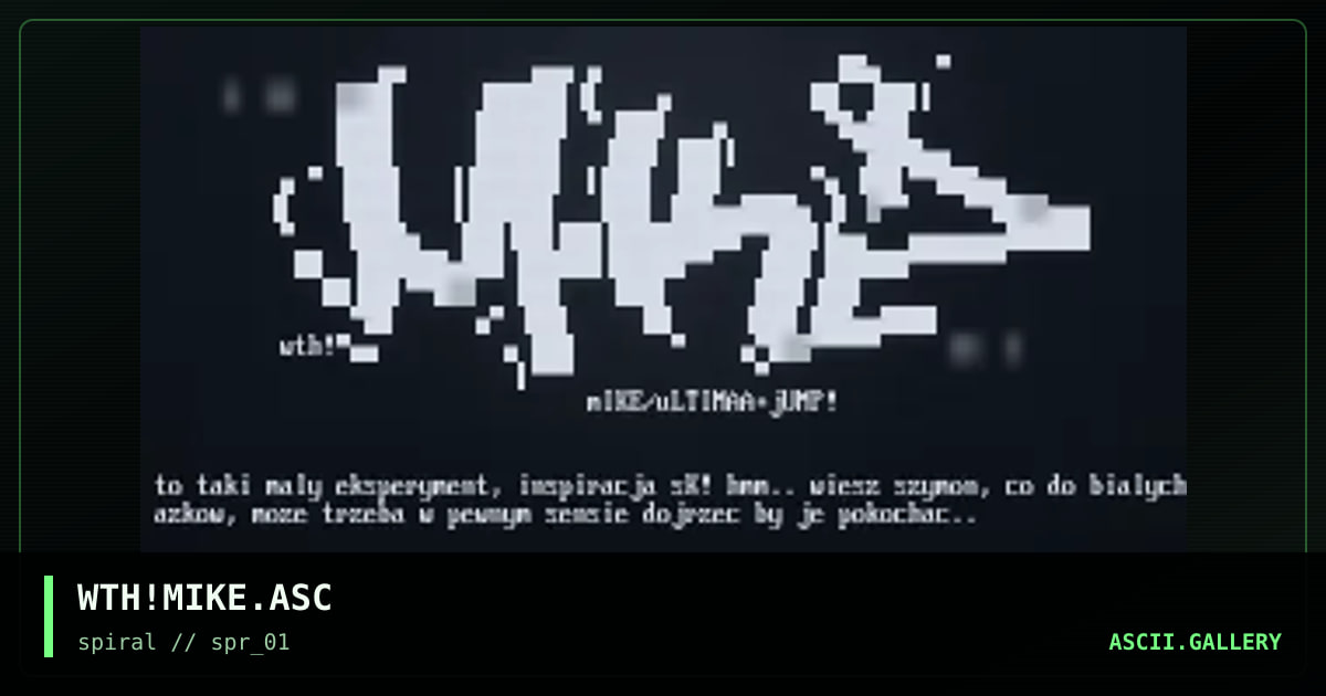 WTH!MIKE.ASC, by with, 2001