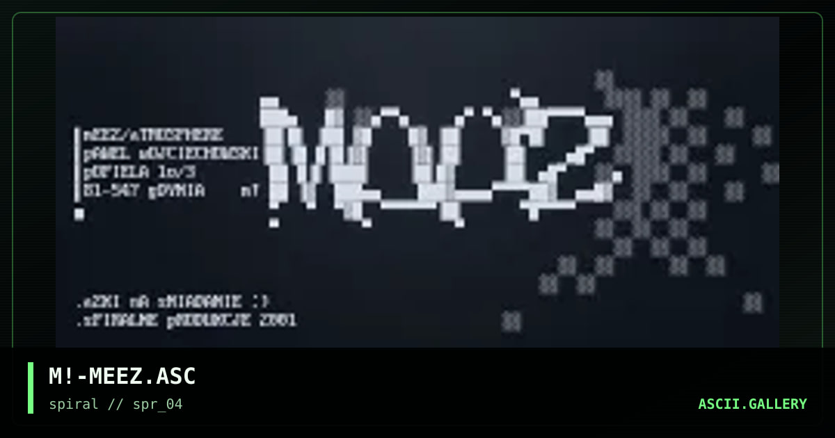 M!-MEEZ.ASC, by mike, 2001